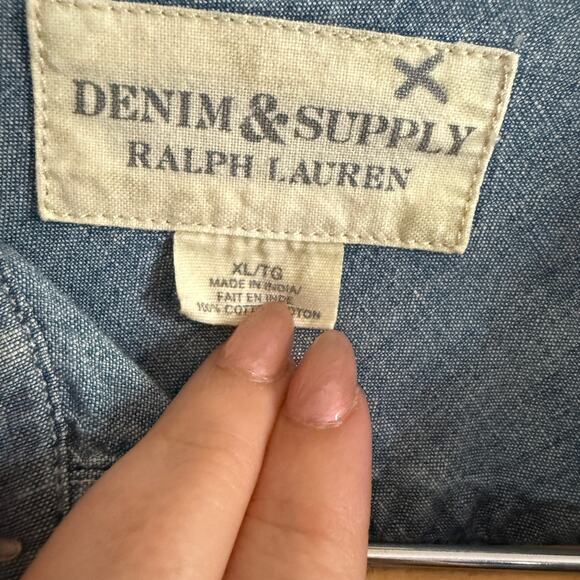 DENIM & SUPPLY Ralph Lauren | Men's lightweight Denim Button down Shirt | XL - Picture 5 of 5